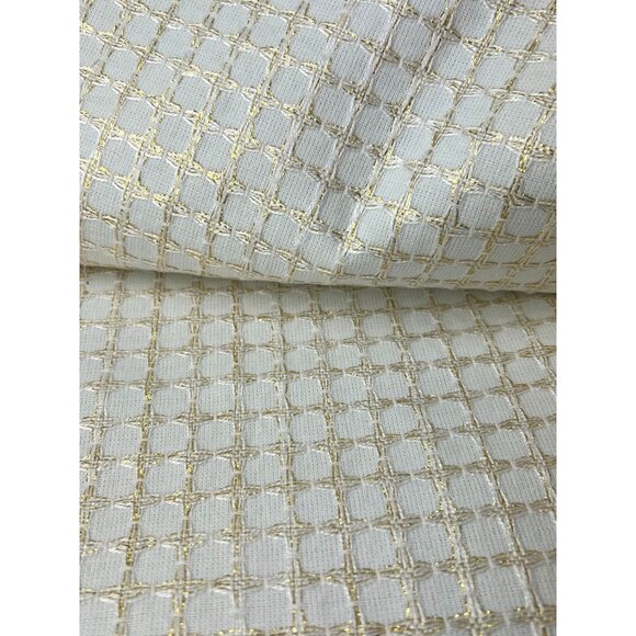 Opal House Woven Table Runner Cream Gold Metallic Sparkle Bohemian Tassels NEW - Picture 15 of 16